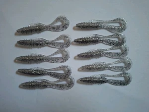 10x Balzer Gummitwister 6cm Weiß Glitter Gummifische Angeln - Bild 1 von 1