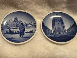 Decorative Mini Plates Denmark Royal Copenhagen Lot of 2 - Picture 1 of 9