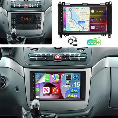 AMPRIME Qualcomm Android 15 Autoradio Für Benz Viano Vito W639 2006-2014 GPS Navi DAB+