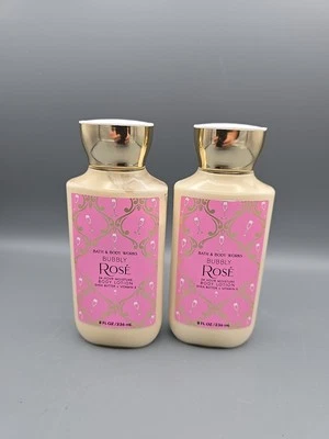 NEW 2 BATH & BODY WORKS BUBBLY ROSE  BODY LOTION 8 FL OZ SHEA VITAMIN E MOISTURE - Image 1 of 2