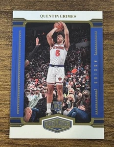 2021-22 Panini Chronicles Plates & Patches Gold Quentin Grimes RC /10 Knicks SSP - Picture 1 of 2