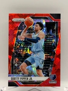 2024-25 Panini Prizm Basketball Card #95 Scotty Pippen Jr. - Red Ice Prizm - Picture 1 of 2
