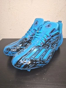 Adidas Cleats Men Size 12.5 Adizero 12.0 Poison Football Lightweight Blue IG7209 - Picture 1 of 9