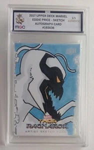 2017 UPPER DECK MARVEL THOR RAGNAROK SKETCH CARD ANTI VENOM 1/1 GRADED SIGNED - Picture 1 of 8