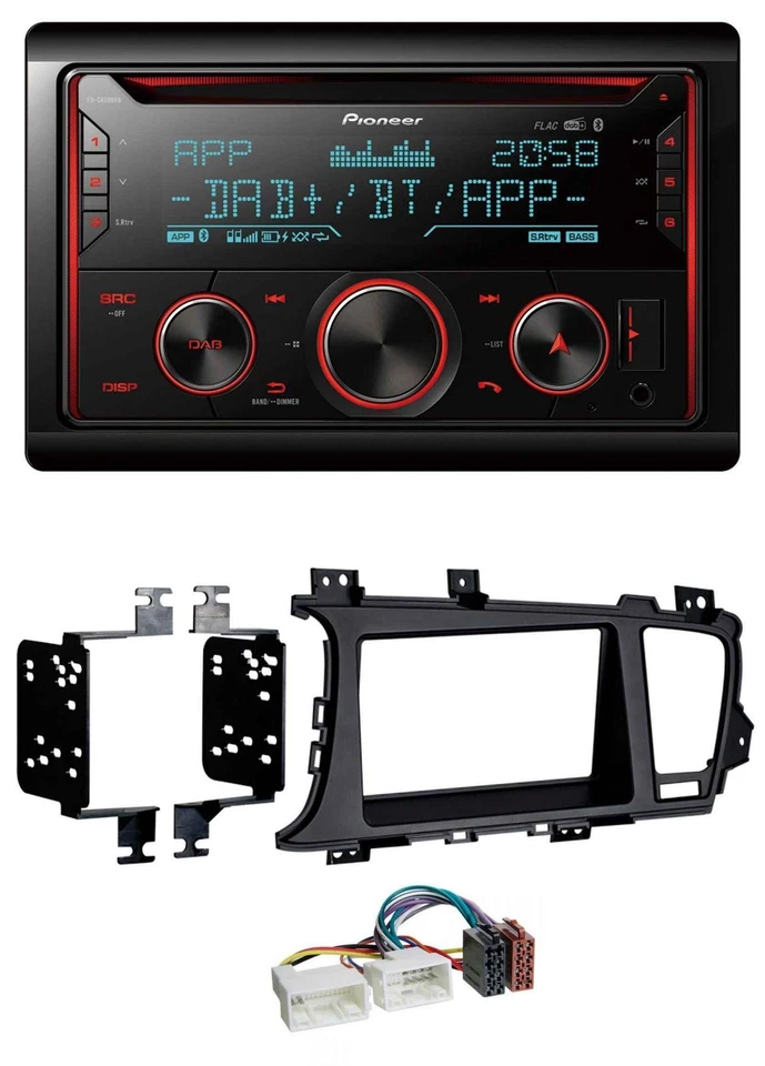 Pioneer 2DIN DAB MP3 Bluetooth USB CD Autoradio für Kia Optima (ab 2012) - Bild 1 von 4