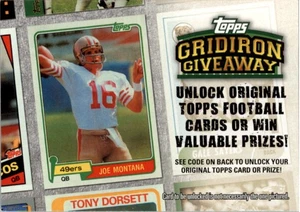 2010 Topps Football "Gridiron Giveaway" Insert Cards - Picture 1 of 21