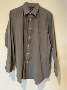 Croft & Barrow Herren Hemd knitterarm schwarz kariert geknöpft 171/2,34/35 - Bild 1 von 6