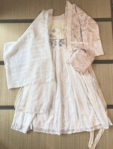 Hanfu Größe S-M Weiß Creme Gold 4-teilig cosplay costume chinesisch - Bild 1 von 4