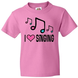 Inktastic Choir Singer Music I Love Singing Youth T-Shirt Sing Vocal Musician - Picture 1 of 3