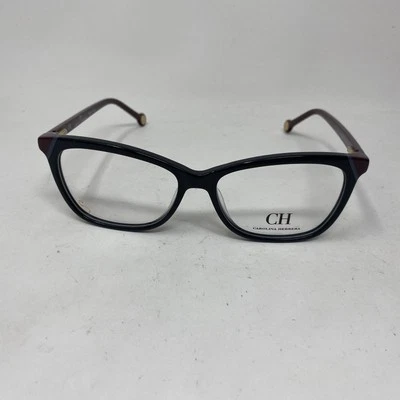 CAROLINA HERRERA VHE806K 0700 54-15-135 NEGRO PÚRPURA FLEX BISAGRA GAFAS L806 Foto 1 de 4