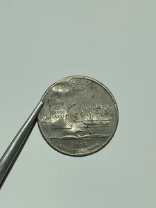 2005-D Minnesota State Quarter Error Clipped Planchet 25 Cent US Coin - Picture 1 of 7