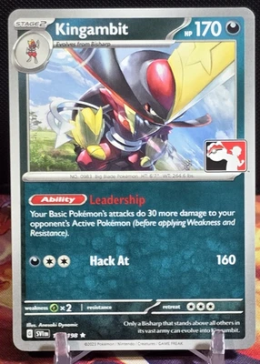 Pokemon TCG Kingambit SVI 134/198 Play! Prize Pack Series NM - Image 1 of 2