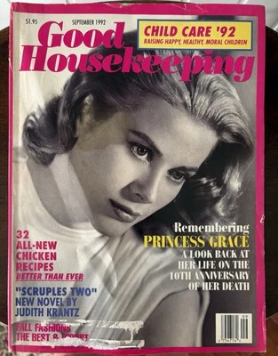 Grace Kelly GOOD HOUSEKEEPING Magazine September 1992 Remembering Princess Vtg - Image 1 of 4