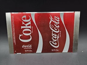 Vintage Coke Coca Cola Soda Unrolled Sheet Soda Pop 12oz Flat Rare Steel - Picture 1 of 6