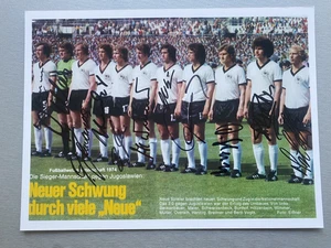WELTMEISTER 1974 WM 1974 komplett signiert signed Foto 20x27 Autogramme RARITÄT - Picture 1 of 1