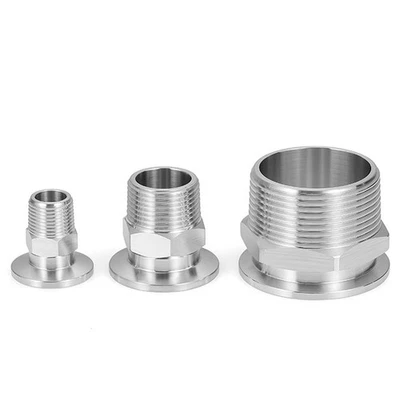 Connettore filettato maschio KF adattatore flangia vuoto giunto filo esterno raccordi tubi - Immagine 1 di 4