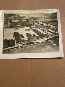 XXII Corps WWII Photograph Grevenbroich Germany Black & White Aerial Shot - Picture 1 of 13