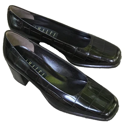 Zapatos Amalfi Mujer Talla 7B Cuero Genuino Color Chocolate Oscuro Nuevos Sin Caja Foto 1 de 4