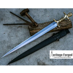 25 inches Long Blade Celtic sword-Hand forged sword-battle Ready sword-Hunting - Picture 1 of 8