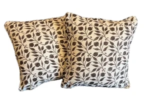 NEW !! ROSEHIP  FABRIC  BY WILLIAM MORRIS A PAIR OF  18" CUSHION COVERS, - Picture 1 of 4