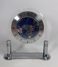 Howard Miller Discoverer Table Alarm Clock 645346 Etched "Siemens"