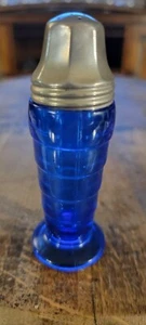 Vintage Hazel Atlas Depression Glass Cobalt Blue Moderntone Shaker - Picture 1 of 4