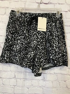 Industry Republic Clothing Womens XS Athletic Shorts Black White Drawstring NWT  - Picture 1 of 8