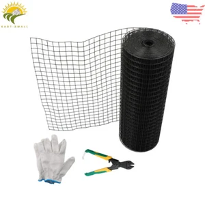 24In×50FT Vinyl Coated Welded Wire Fence 16 Gauge 1 In Hole Chicken Rabbit Mesh - Picture 1 of 12
