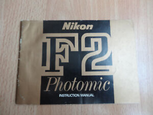 NIKON F2  photomic :  instruction manual  (F2 DP-1)