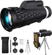 Monocular Telescope, 18X62 High Power HD Waterproof with Tripod and Phone Clip