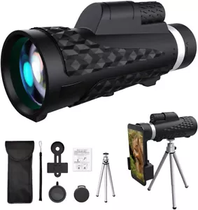 Monocular Telescope, 18X62 High Power HD Waterproof with Tripod and Phone Clip - Picture 1 of 9