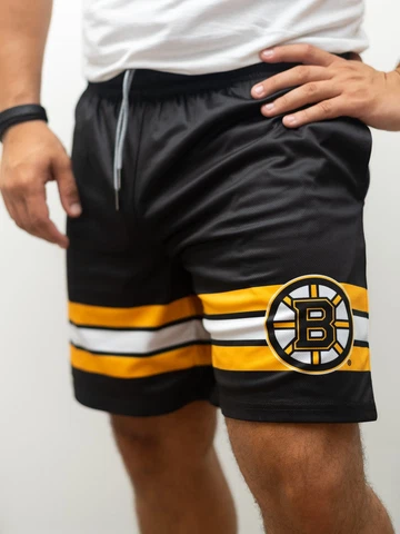Boston Bruins Mesh Hockey Shorts Cover
