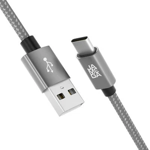 Kabel do transmisji danych USB C kabel szybkiego ładowania do Samsung Galaxy Huawei - srebrny - Zdjęcie 1 z 10