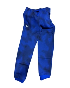 Under Armour UA Rival Fleece Printed Joggers Big Boys Team Royal Pull On X-Large - Picture 1 of 2