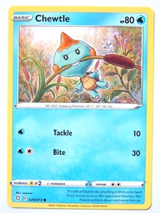 Chewtle 026/072 (NM, Pokemon Card, Shining Fates, 2021, Water, Common) - Picture 1 of 2