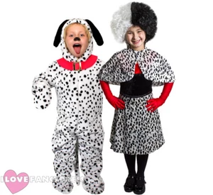 CHILDS DALMATIAN CHARACTER COSTUME SCHOOL BOOK WEEK FANCY DRESS BOYS GIRLS - Picture 1 of 13