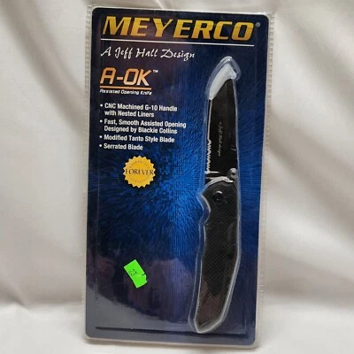 Meyerco Jeff Hall Design A-OK Knife - Assisted Opening G-10 Composite Handle NOB - Image 1 of 4