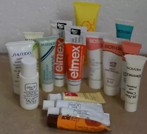 lot 16 Vintage Biotherm Revlon Jade Payot sun face miniature mini sample Bottles - Picture 1 of 8