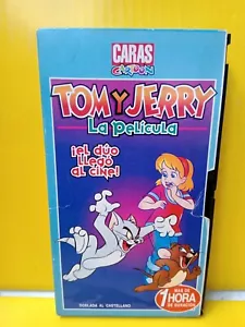 VHS VINTAGE ANNI '90 TOM Y JERRY THE FILM cartone animato lingua spagnola Pal-n ARGENTINA - Foto 1 di 5