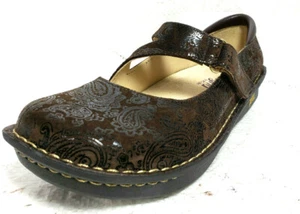 Zapatos para mujer Alegria ""Jil-562" Mary Jane 36 (EE. UU. 6) marrón gamuza estampados nuevos con caja - Imagen 1 de 10