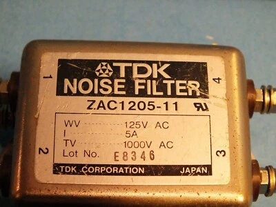 TDK ZAC1205-11 125V 5A Geräuschfilter - Bild 1 von 4