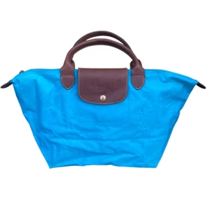 Longchamp Le Pliage Medium/Large Aqua Blue Tote Bag. - Picture 1 of 13