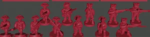 48x 15mm/1:100th SYW British Skirmishers (Turner Miniatures) - Bild 1 von 1