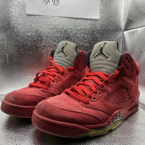 Nike Mens Air Jordan 5 136027-602 Red Basketball Shoes Sneakers Size 11.5 - Picture 1 of 11