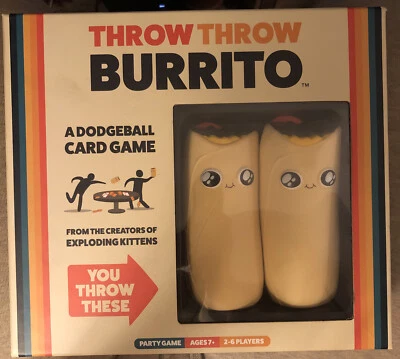 Throw Throw Burrito Game by Exploding Kittens - Dodgeball Party Card Game - Image 1 of 4