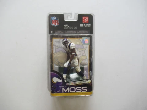 MCFARLANE NFL 25 VIKINGS HOF WR RANDY MOSS CL #136/1000 VARIANT CHASE FIGURE NIP Cover