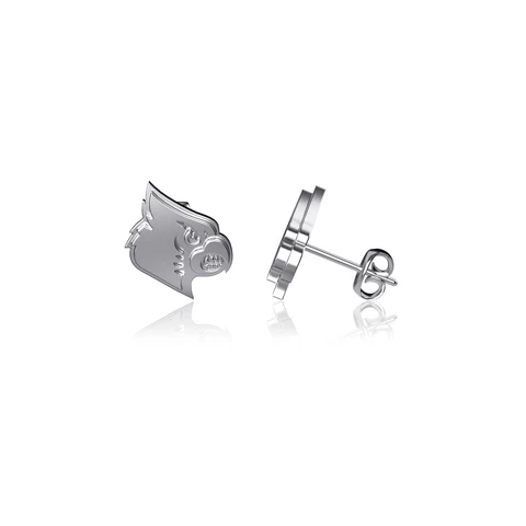 Dayna Designs Louisville Cardinals Team Logo Silver Post Earrings Cover