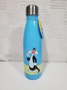 Looney Tunes Metal Water Bottle 15 Oz Sylvester The Cat Cartoon RARE NEW HTF - Picture 1 of 5