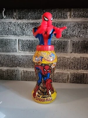 Spider-Man Spiderman Vintage Marvel Empty BellyWashers Sip Drink Bottle 2001  - Image 1 of 4