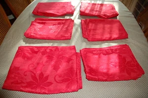 Urlaub Weihnachten rot Weihnachtsstern Stoff Tischdecke 51" x 70" Polyester (6 verfügbar) - Bild 1 von 9